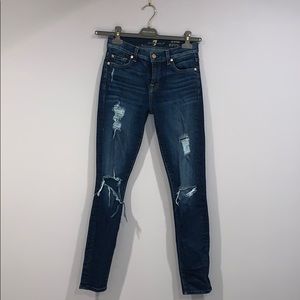7 For All Mankind Ripped Jeans